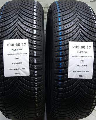 2 GOMME 235 60 17 KLEBER A1950
