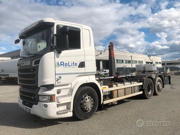 SCANIA R580 V8 EURO 6 IMPIANTO SCARRABILE TRE ASSI