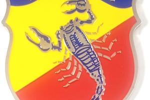 Abarth & C Fregio badge emblema metallo adesivo