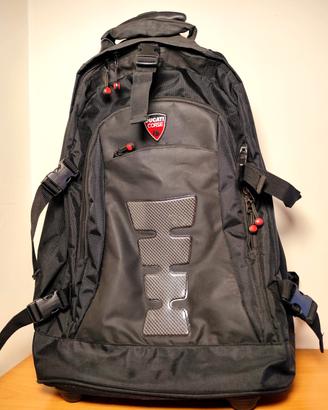 🎒 Ducati Corse Trolley Backpack Nero con Ruote

