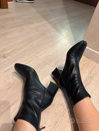 Stivaletto donna con tacco basso, nero nr 37