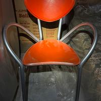 Sedia in cuoio di Enrico Pellizzoni anni ‘70