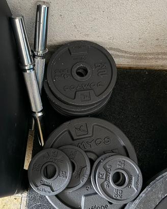 Kit pesi Domyos 34kg (dischi ghisa 28mm)