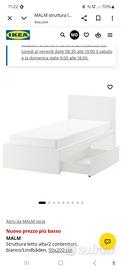 letto singolo ikea modello Malm