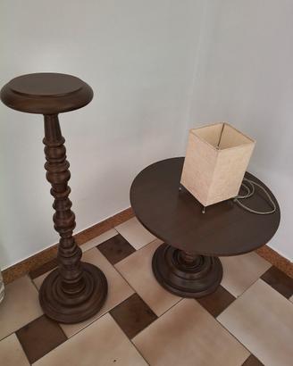 Colonna+tavolino salotto in legno