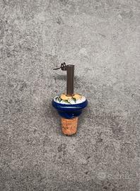 Tappo per olio in ceramica dipinto a mano