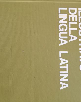 dizionario latino italiano