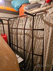 RETE MATRIMONIALE IN ACCIAIO 190x160