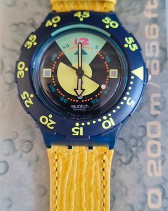Swatch Scuba 200 DIVINE SDN102 Anni '90 NOS Nuovo 