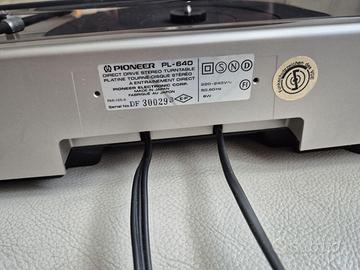 Giradischi Pioneer PL-640 Quartz Direct Drive - Audio/Video In vendita ...