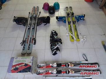 Diverse misure di sci e scarponi   Scarponi n. 43.