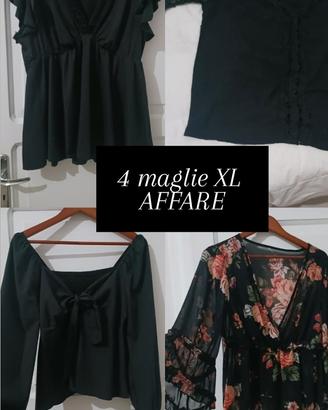 4 maglie XL 
