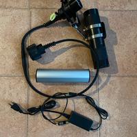 Torcia "speleo" testa led con batteria al litio