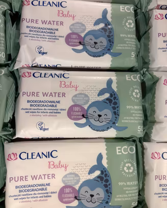 Salviette Cleanic Baby Pure Water 50pz × 16 pacchi