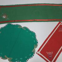 3 Runner natalizi dipinti a mano