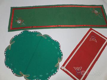 3 Runner natalizi dipinti a mano