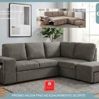 Divano con panchetta estraibile