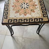 Tavolino a Mosaico in Marmo