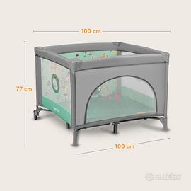 LIONELO MILLE box gioco e lettino nanna 100x100