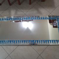 Specchio da parete con cornice in mosaico