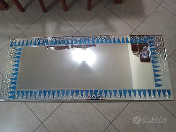 Specchio da parete con cornice in mosaico