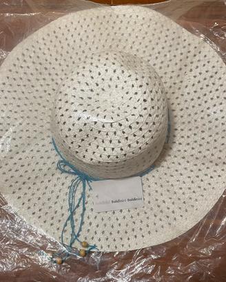 Cappello mare bianco di paglia Baldinini
