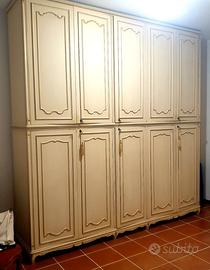 Armadio 5 + 5 ante - stile provenzale