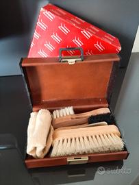 Set vintage per pulizia e cura delle scarpe