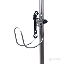 SUPPORTO INOX PER ANULARE a parete oppure su tubo