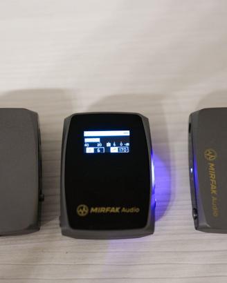 Radiomicrofoni wireless Mirfak 2TX 1RX
