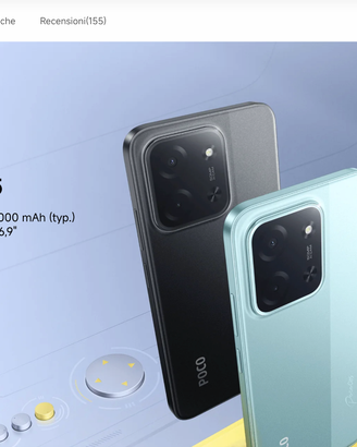 Cellulare Xiaomi Poco C85 6Gb 128Gb nuovo Purple