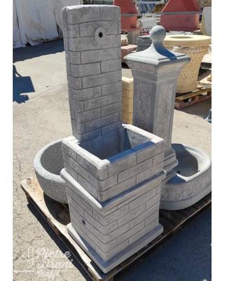 Fontana Rialzata Verona cm. 42,5x36x116 h.