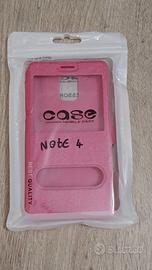 Samsung Galaxy Note 4 cover custodia pink rosa Nuo