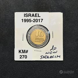 Collectible Coin 10 New Sheqalim 1995s-2017s