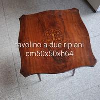 Tavolino anni 30 a due ripiani