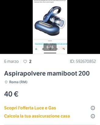 Aspirapolvere  Mamiboot