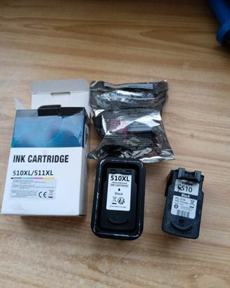 3 Cartucce compatibili CANON 511 e 510