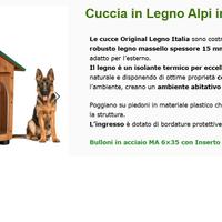 Cuccia cane Original Legno Modello Alpi Pastore