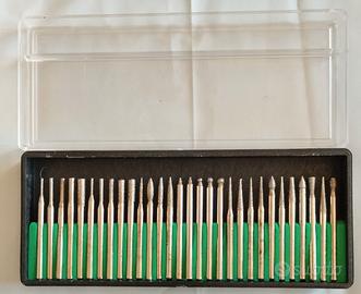 Set 30 Frese Diamantate Gambo 3mm