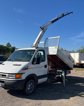 Iveco daily gru 4 sfili+ribaltabile