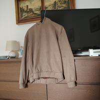 felpa marrone con cappuccio 