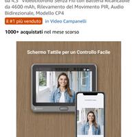 Campanello digitale con schermo videocitofono movi