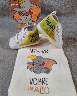 Set body & scarpine + quadretto OMAGGIO "Dumbo"