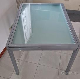 Tavolo cucina 120x90 vetro temprato 