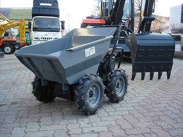 Motocarriola Gommata GIOR 300 Dumper 4x4