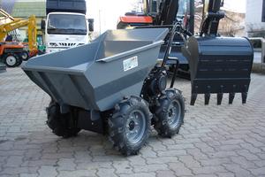 Motocarriola Gommata GIOR 300 Dumper 4x4