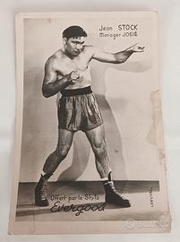 cartolina pugile Jean Stock - anni 40