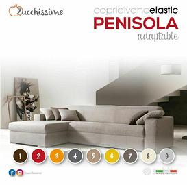 COPRIDIVANO PENISOLA A SINISTRA COLOR PANNA  NUOVO