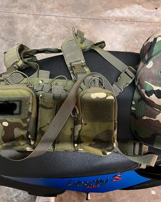 Corpetto tattico piu cappellino