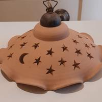 Lampadario in terracotta artigianale 